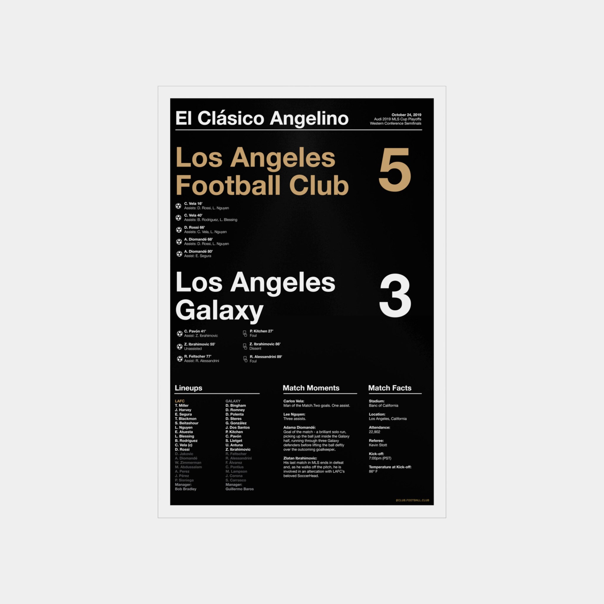 2019 Clásico Angelino (LAFC) Poster
