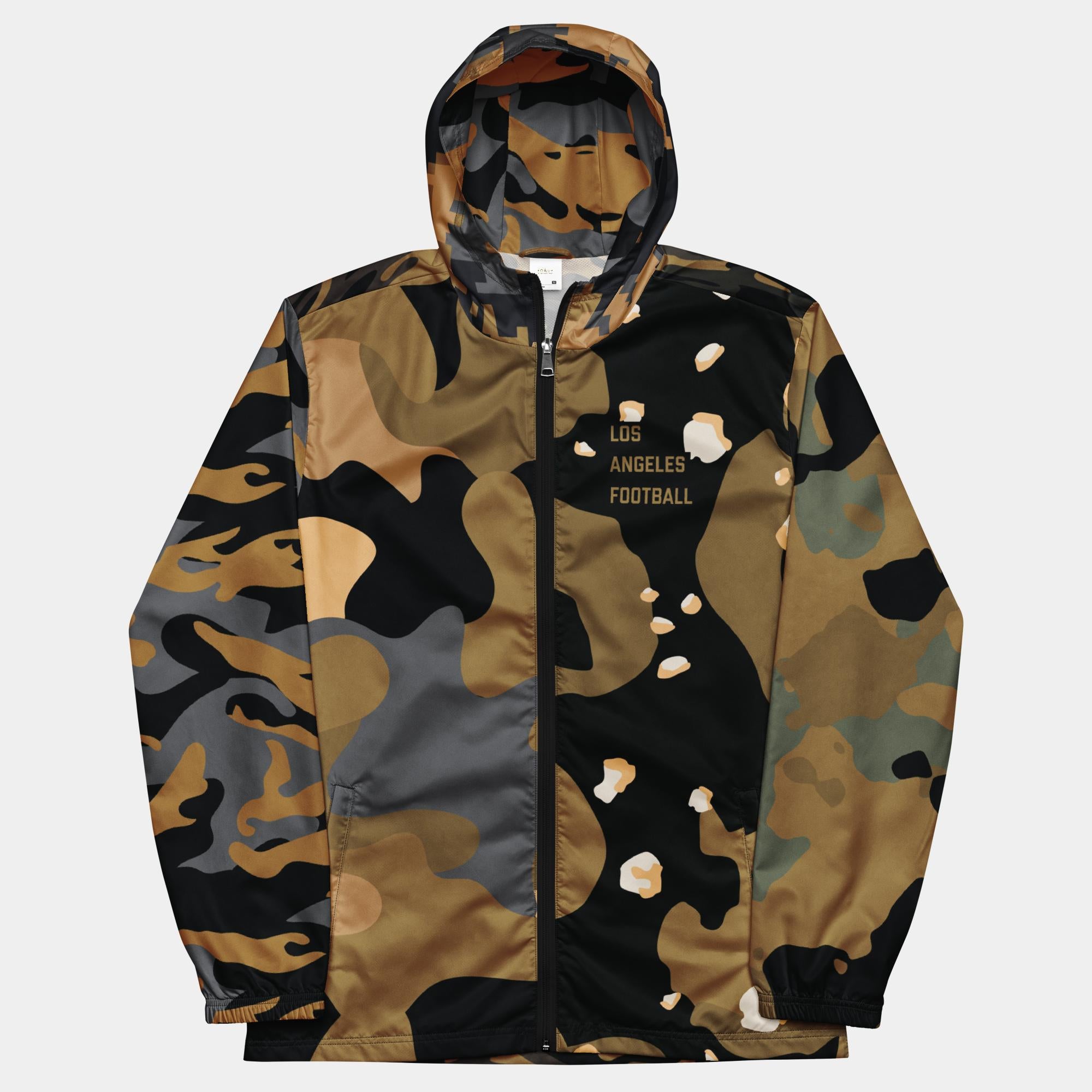 The Battle of Los Angeles (LAFC) Unisex Camo Windbreaker (MultiCam Print)