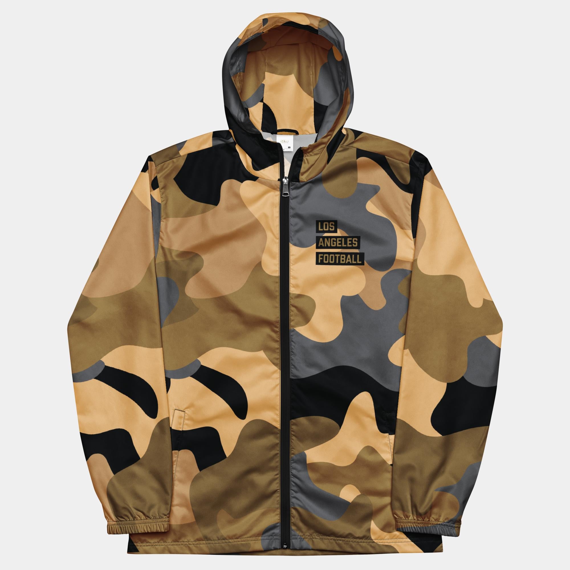 The Battle of Los Angeles (LAFC) Unisex Camo Windbreaker (Jigsaw Print)