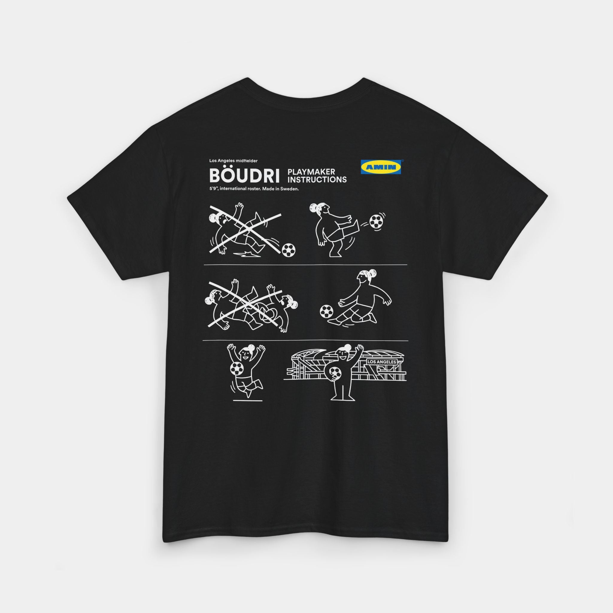 Amin Boudri Los Angeles Playmaker Instructions T-Shirt