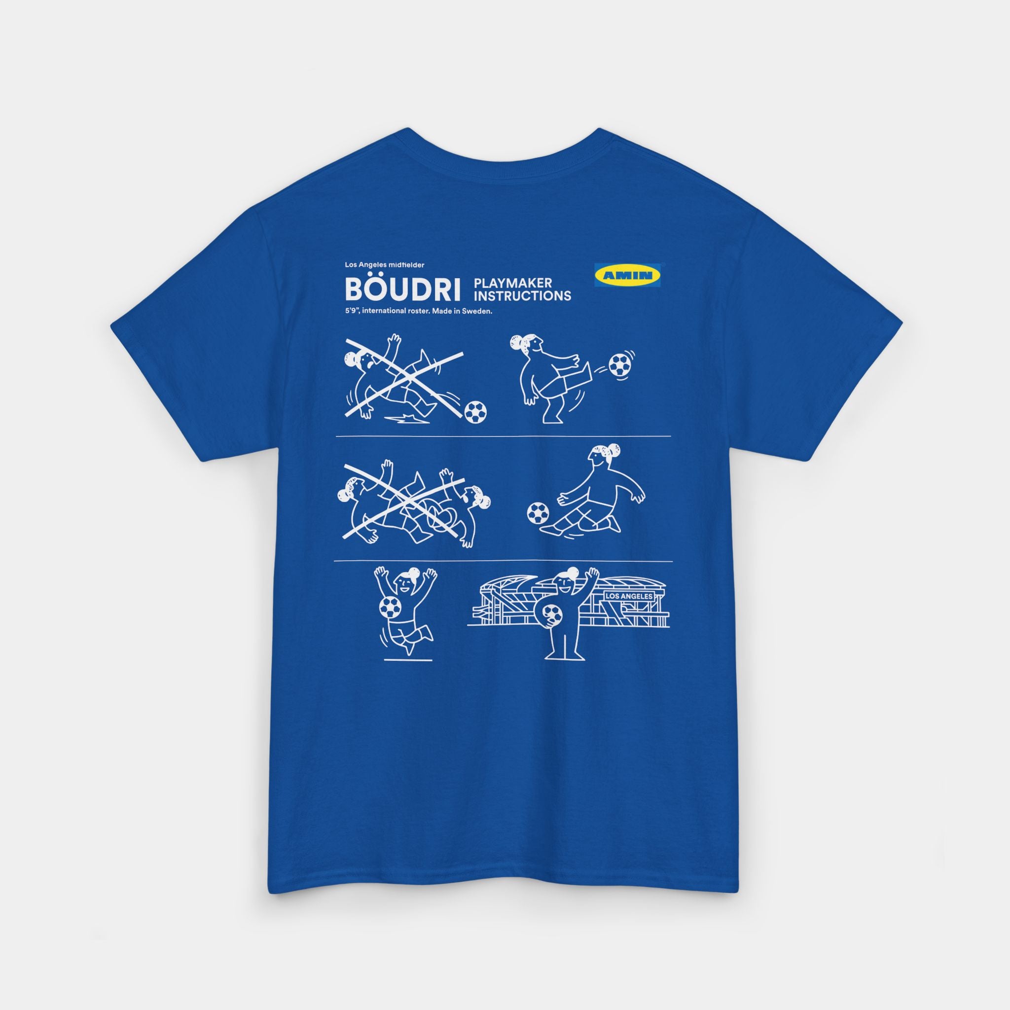 Amin Boudri Los Angeles Playmaker Instructions T-Shirt