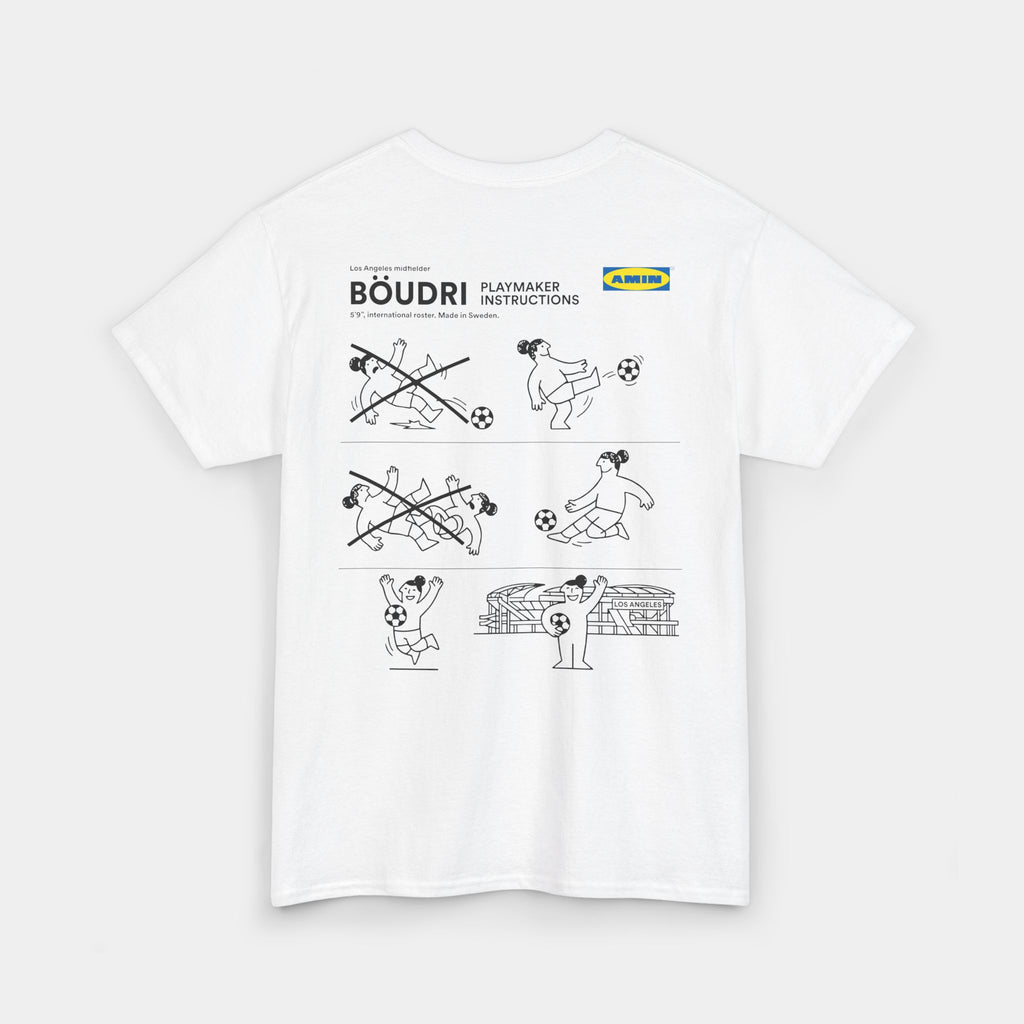 Amin Boudri Los Angeles Playmaker Instructions T-Shirt