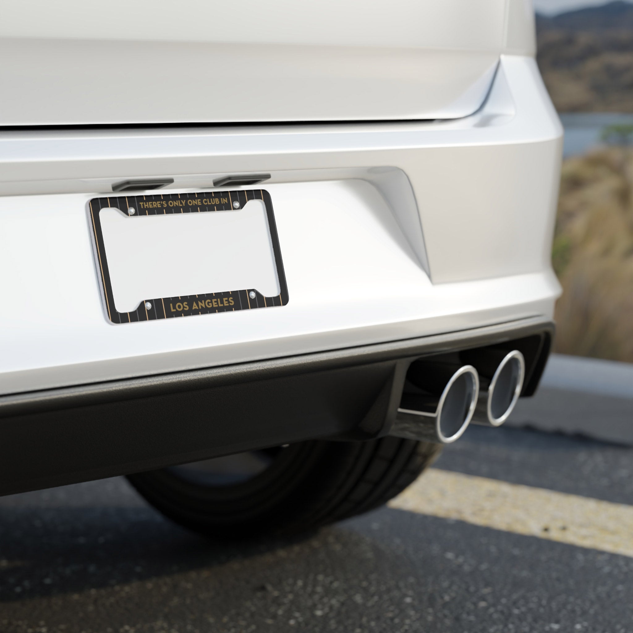 There's Only One Club in Los Angeles License Plate Frame