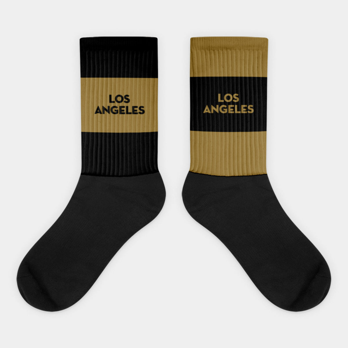 Black & Gold Crew Socks