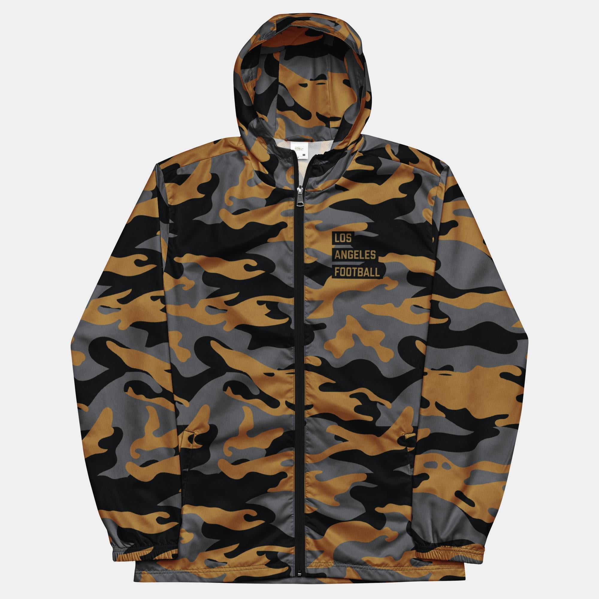 The Battle of Los Angeles Unisex Camo Windbreaker (Woodland Print)