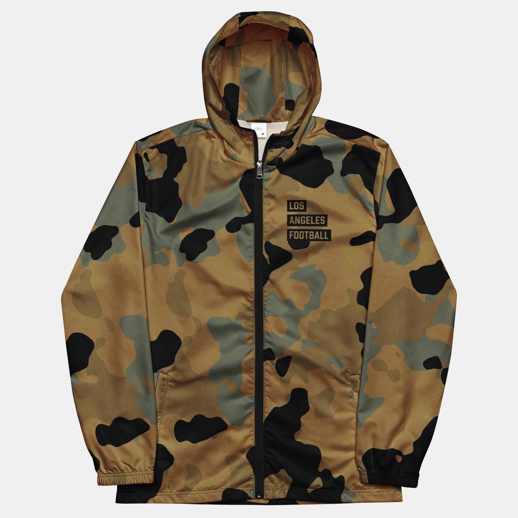 The Battle of Los Angeles Unisex Camo Windbreaker (Flecktarn Print)