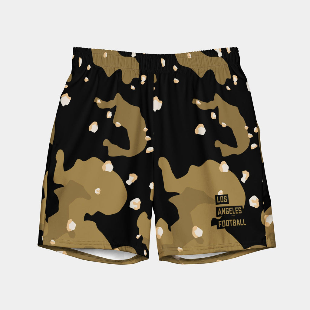 Desert Camouflage "Los Angeles Football" Men's Swim Trunks