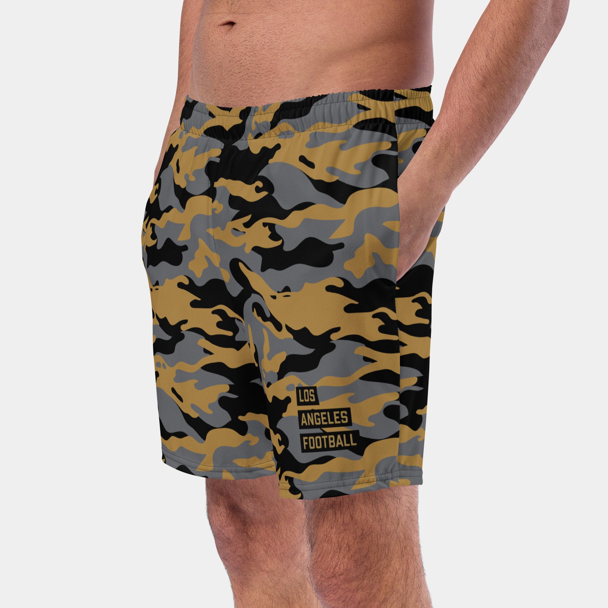 Woodland Camouflage "Los Angeles Football" Men's Swim Trunks