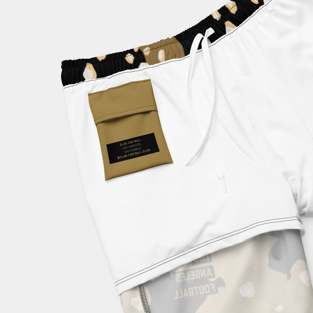 Desert Camouflage "Los Angeles Football" Men's Swim Trunks