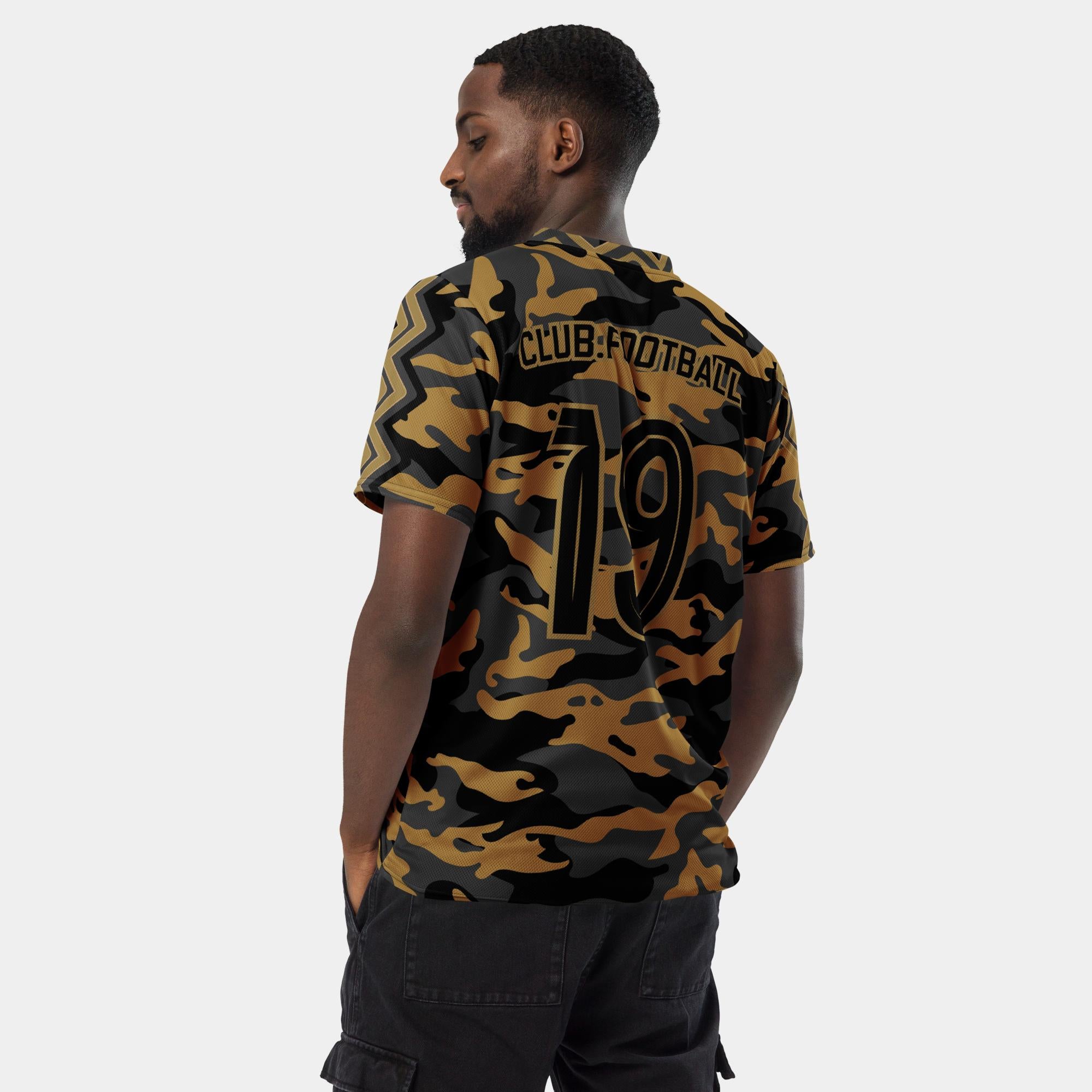 Woodland Camo Matchday Jersey in Black & Gold