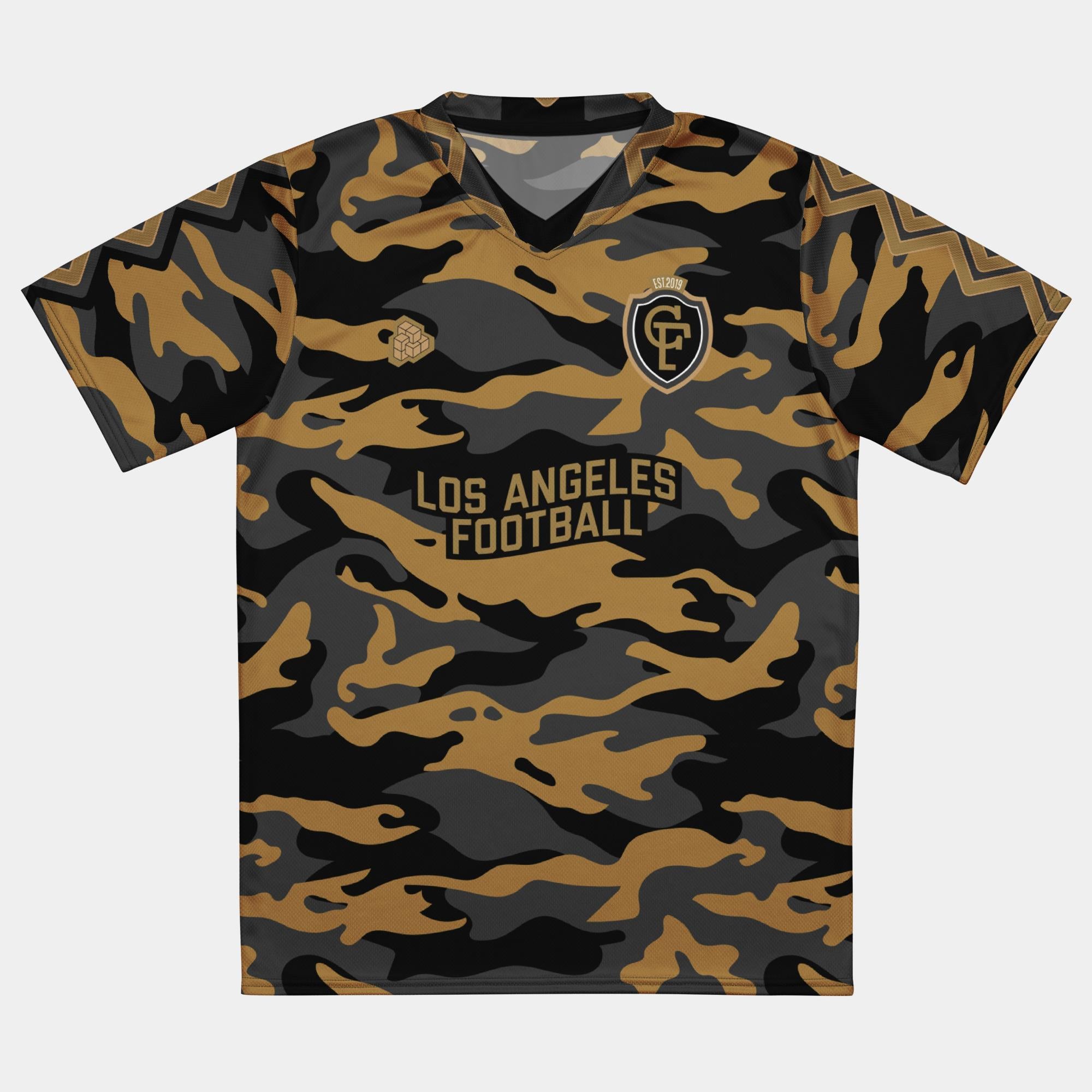 Woodland Camo Matchday Jersey in Black & Gold