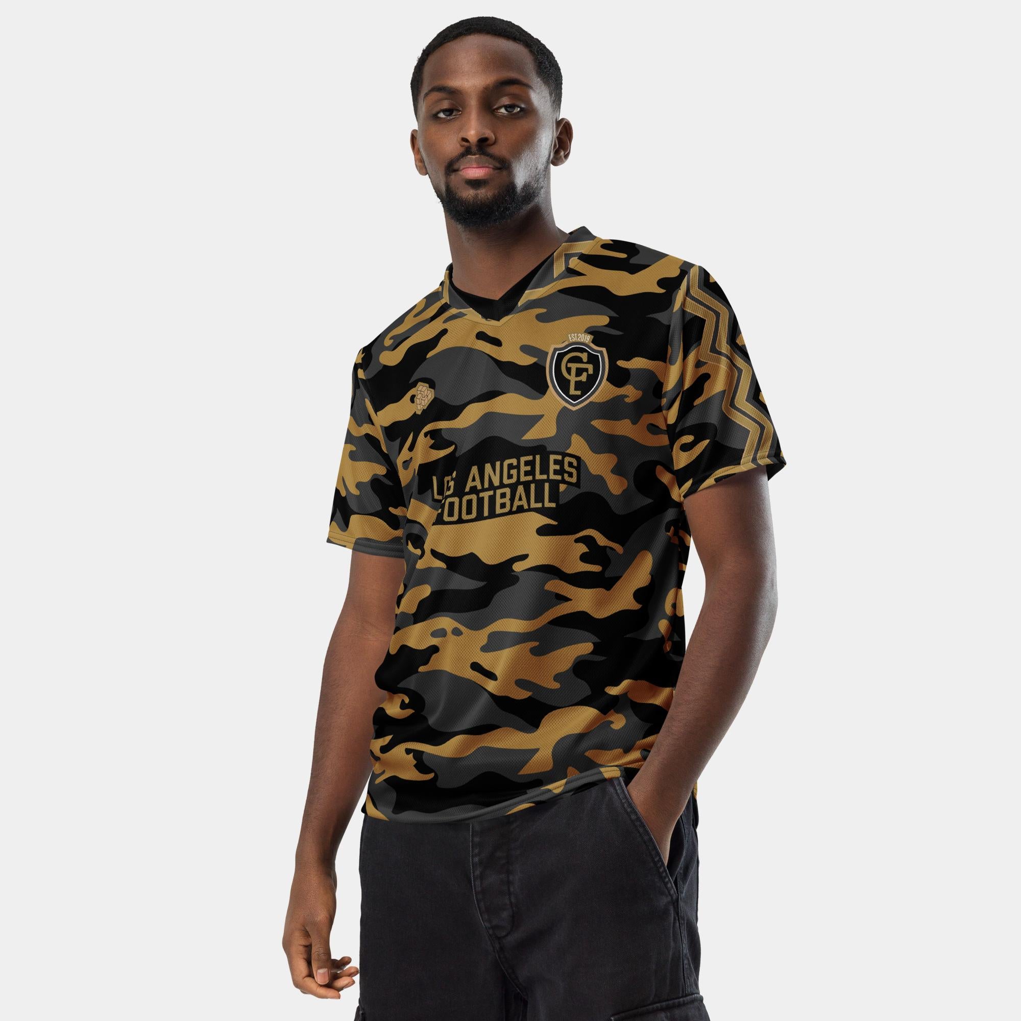 Woodland Camo Matchday Jersey in Black & Gold
